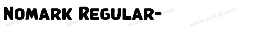 Nomark Regular字体转换